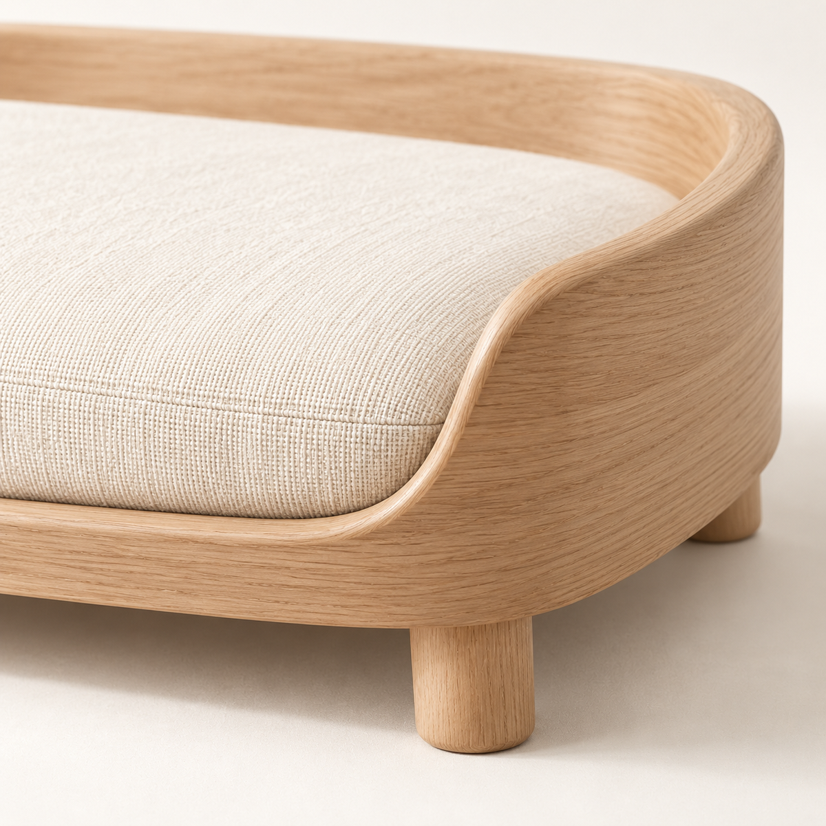 Arc Wood Frame Pet Lounge — detail