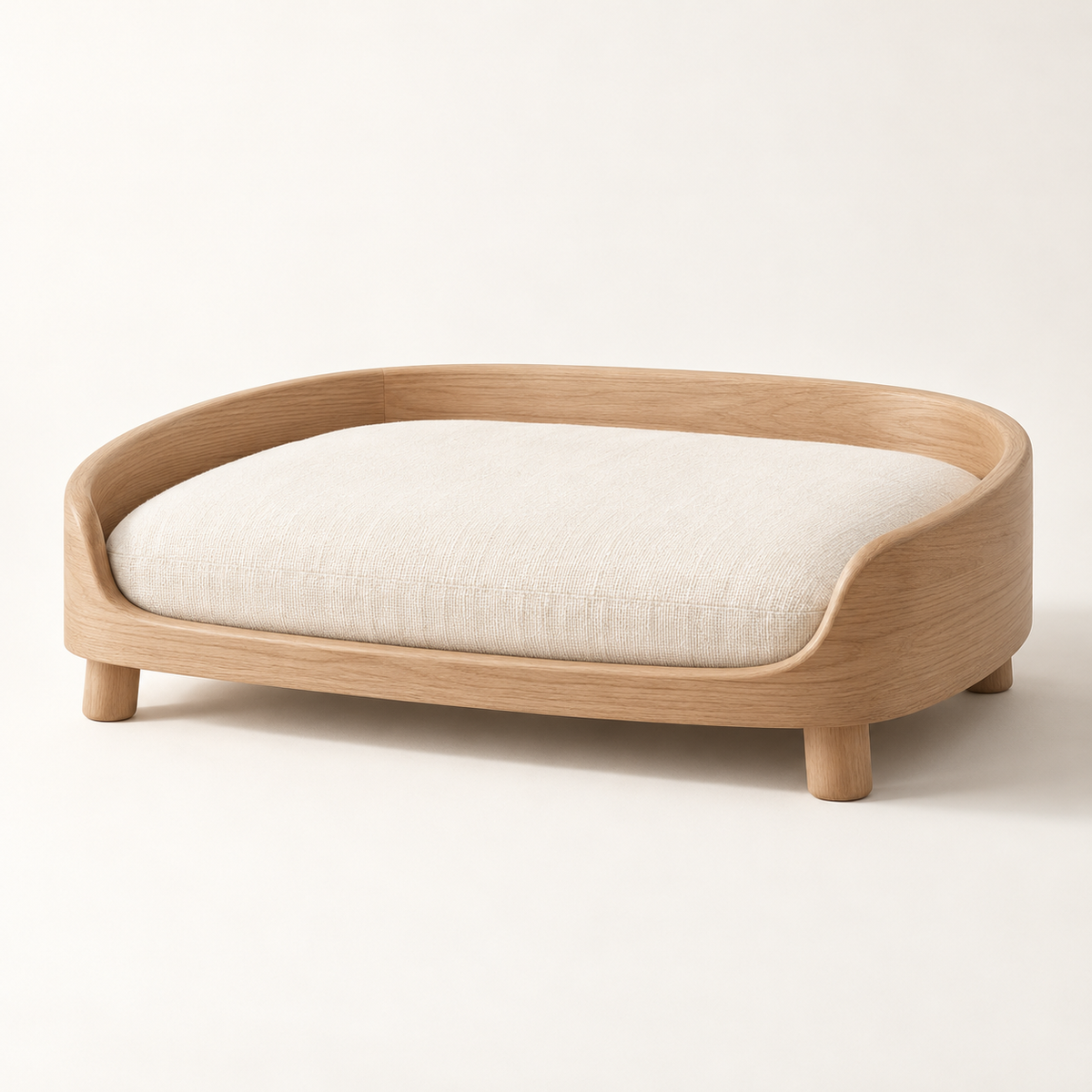 Arc Wood Frame Pet Lounge — hero