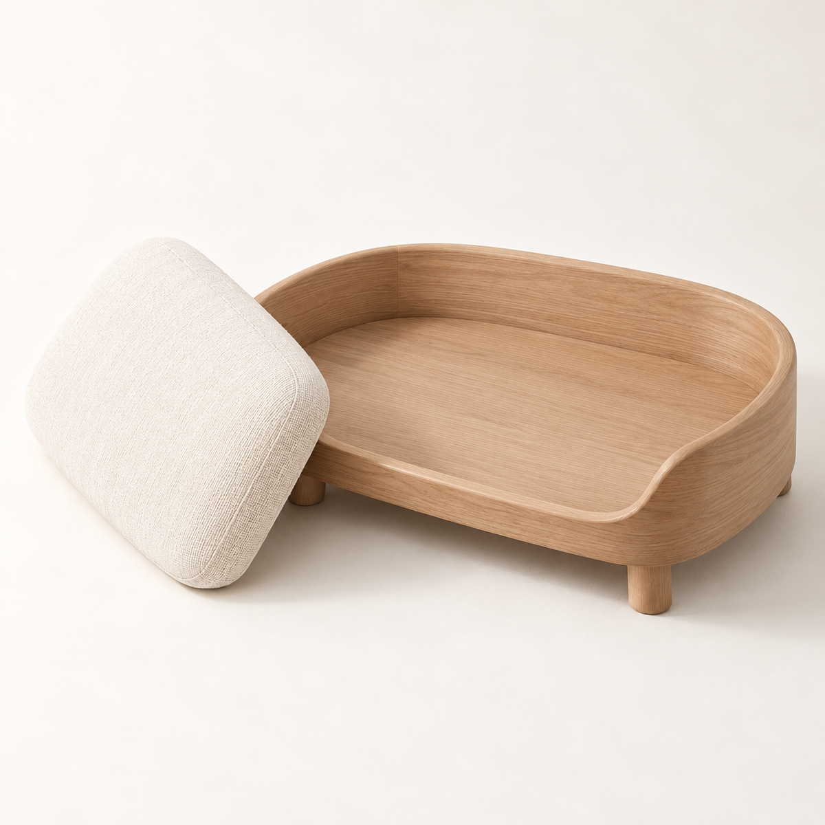 Arc Wood Frame Pet Lounge — parts care