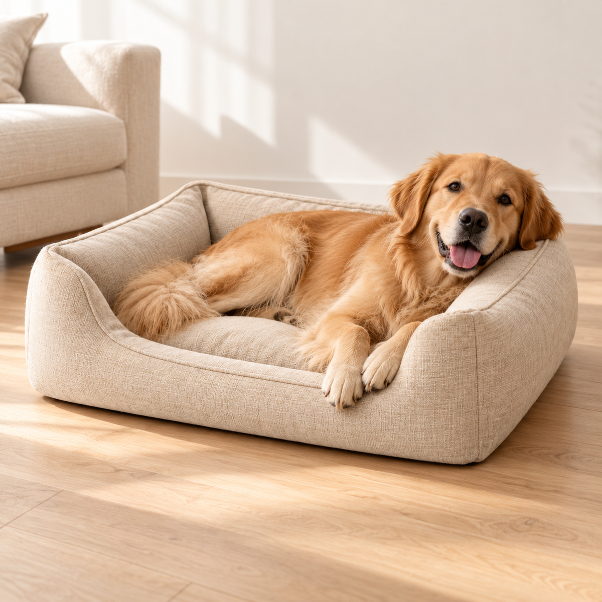 Form Bolster Pet Bed — lifestyle