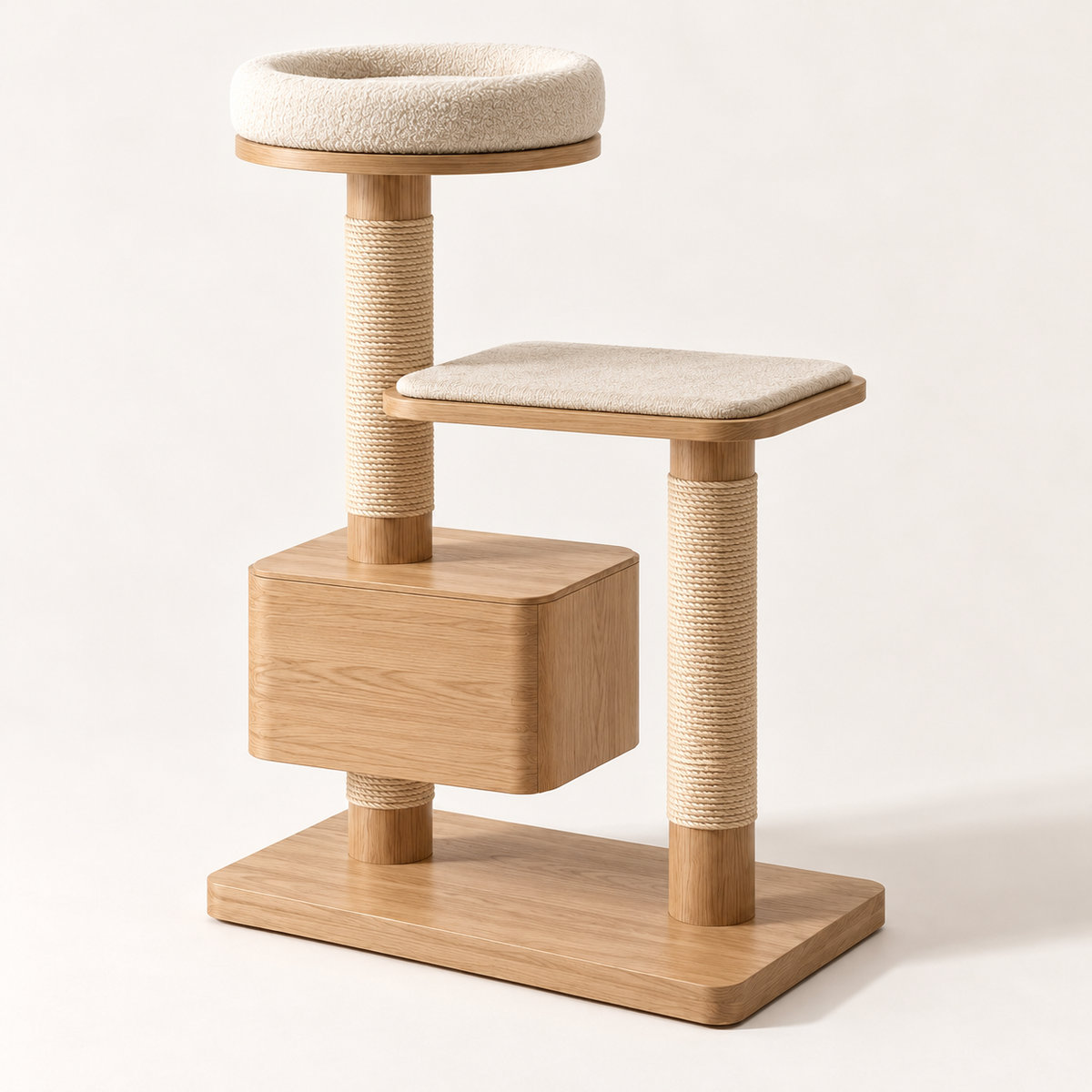 Rise Oak Cat Tower — alternate