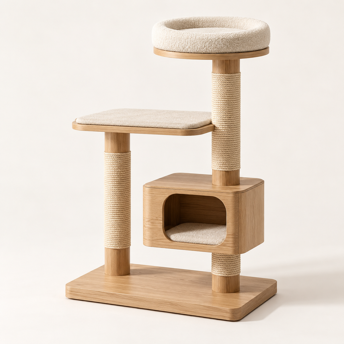 Rise Oak Cat Tower — hero